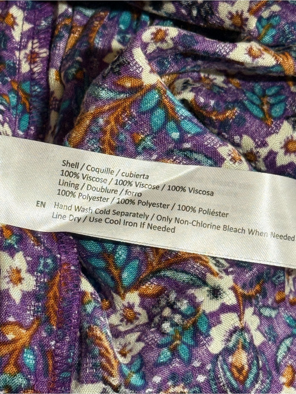 NWT Band of the Free Coraline Purple Floral Crossover Mini Dress - Picture 5 of 9